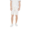 Jeckerson White Cotton Bermuda Shorts