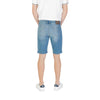 Jeckerson Light Blue Cotton Bermuda Shorts