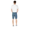 Jeckerson Blue Cotton Bermuda Shorts
