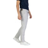 Jeckerson Gray Cotton Skinny Pants