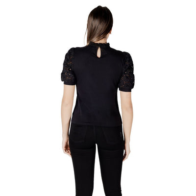 Morgan De Toi Black Cotton T-Shirt