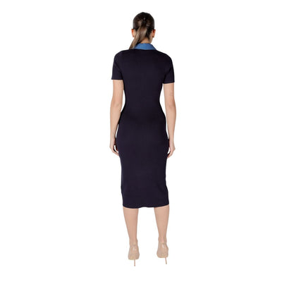 Morgan De Toi Blue Viscose Long Dress