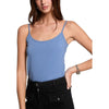 Morgan De Toi Blue Cotton Tank Tops