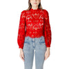 Morgan De Toi Red Polyester Blouse