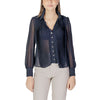 Morgan De Toi Blue Polyester Blouse