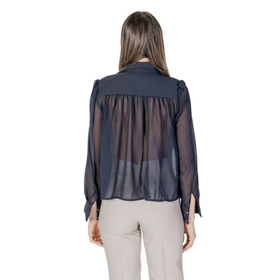Morgan De Toi Blue Polyester Blouse
