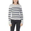 Morgan De Toi White Cotton Sweatshirt