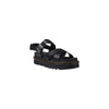 Dr. Martens Black Leather Flat Sandals