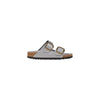 Birkenstock Hausschuhe aus grauem Leder