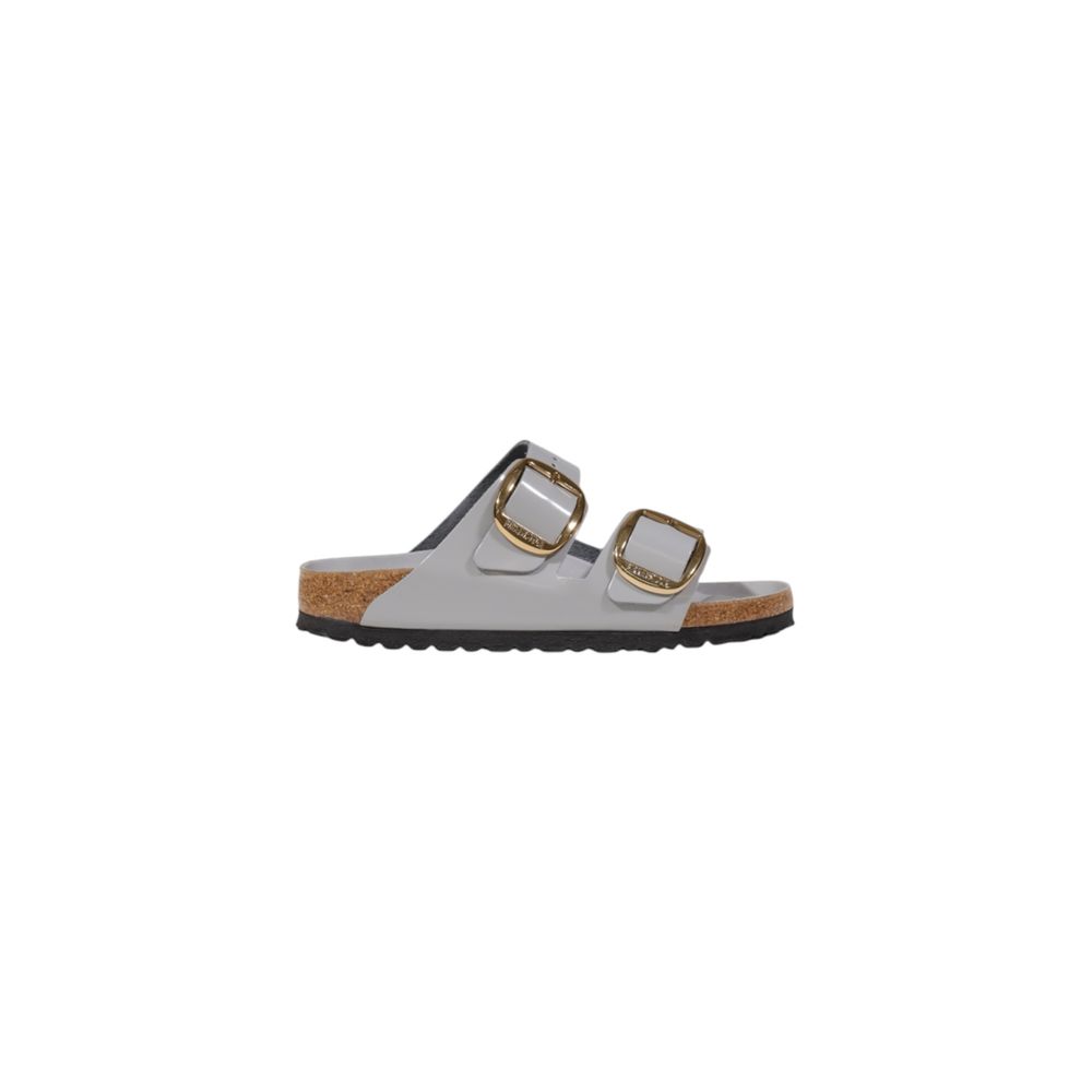 Birkenstock Hausschuhe aus grauem Leder