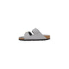 Birkenstock Hausschuhe aus grauem Leder