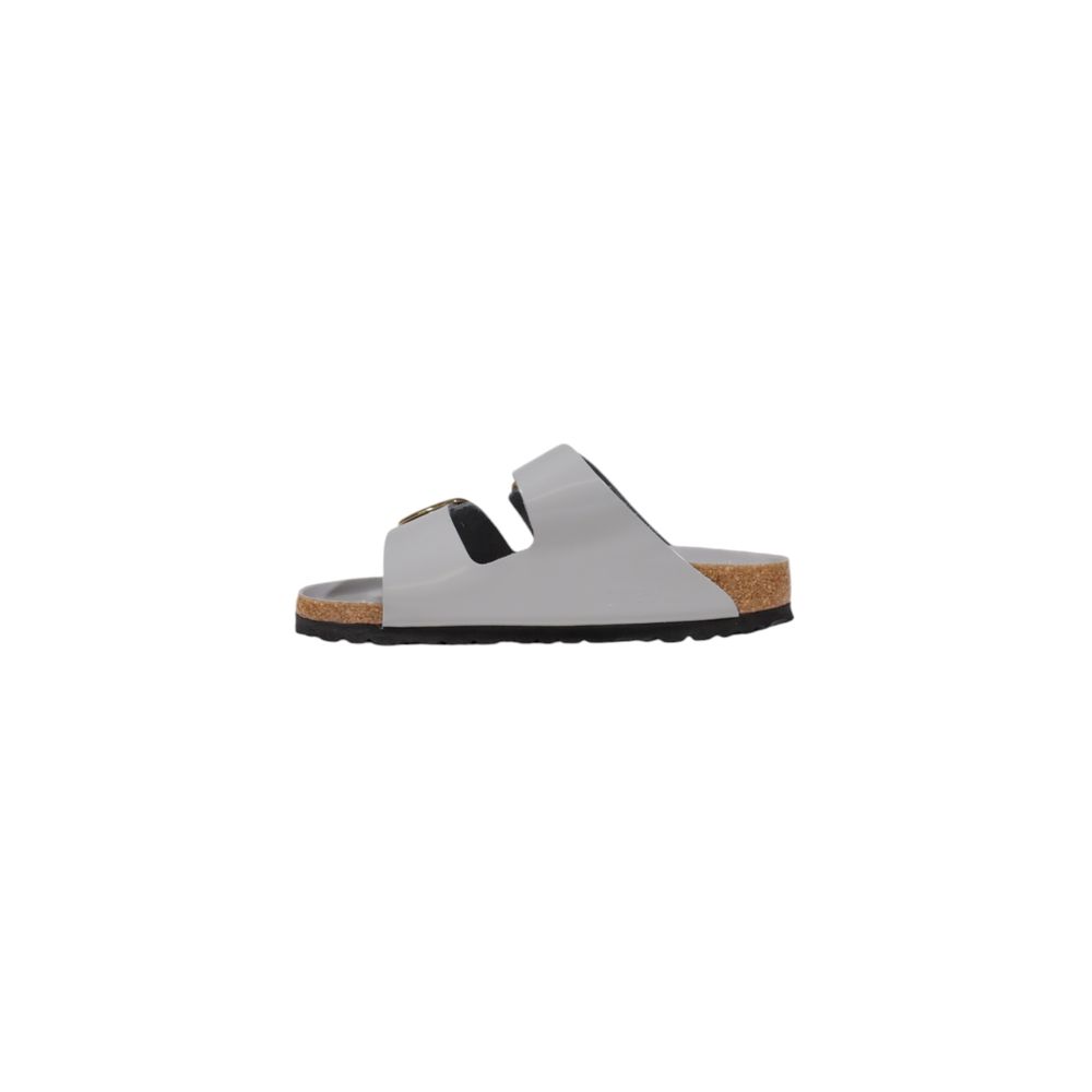 Birkenstock Hausschuhe aus grauem Leder