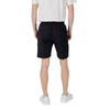 Gianni Lupo Black Cotton Bermuda Shorts