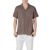 Gianni Lupo Brown Viscose Shortsleeve Shirt