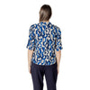 ICHI Bluse aus blauer Viskose