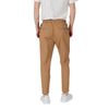 Gianni Lupo Brown Cotton Casual Pants