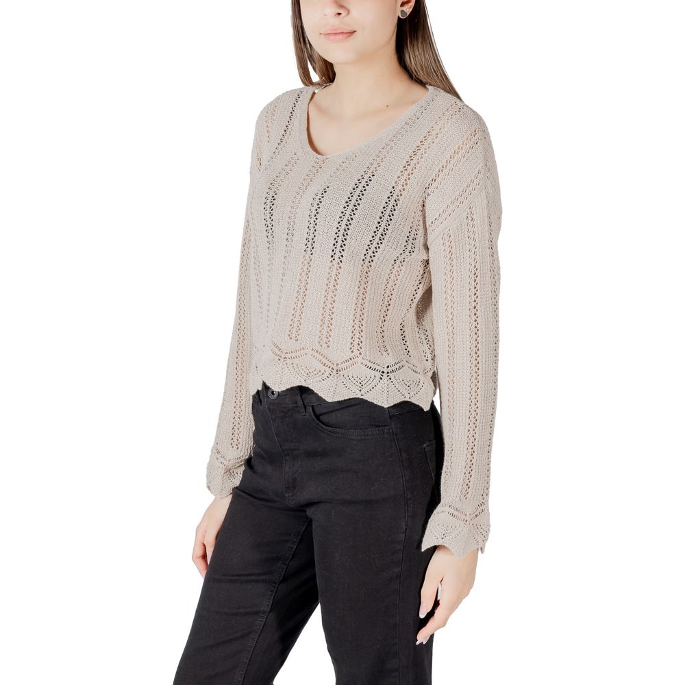 Nur beigefarbenes Sweatshirt aus recycelter Baumwolle