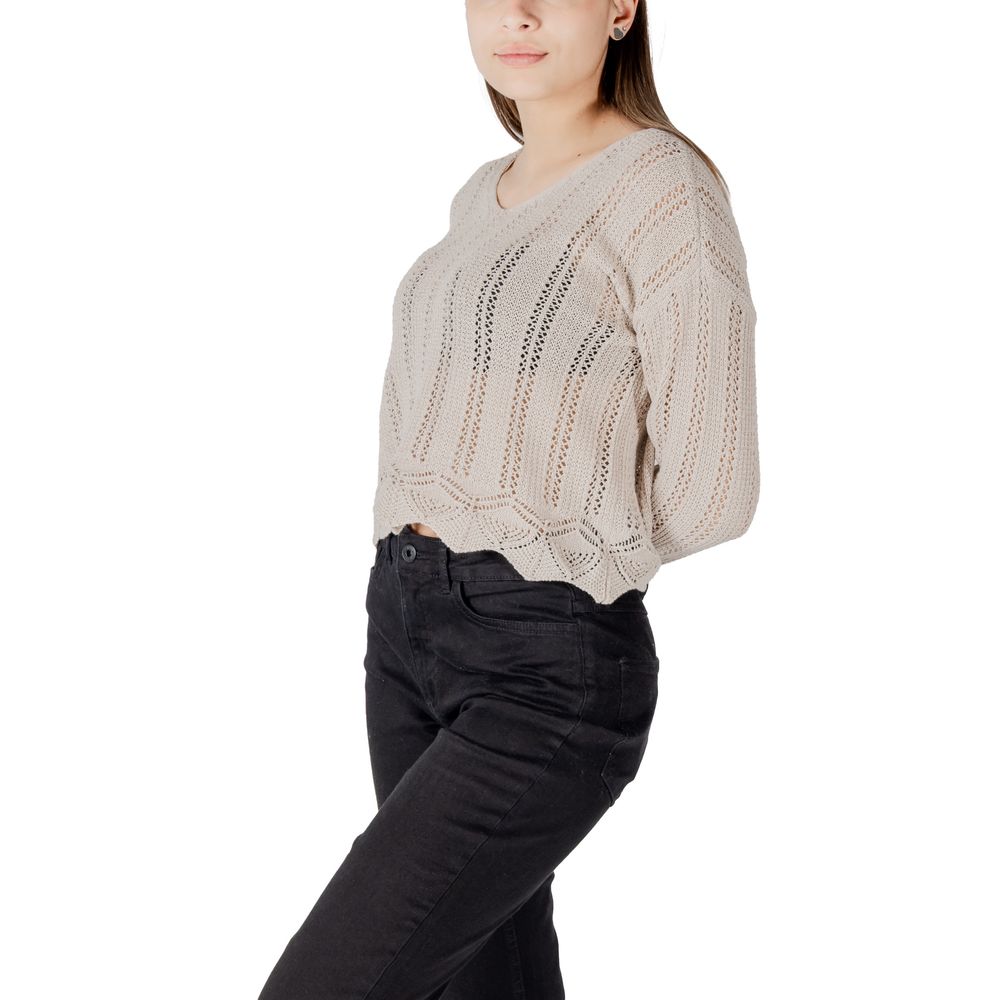 Nur beigefarbenes Sweatshirt aus recycelter Baumwolle