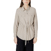 Nur beige Viskosebluse