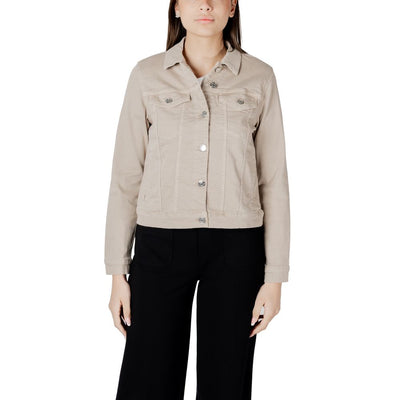 Street One Beige Cotton Jackets & Coat