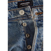Jack Jones Blue Cotton Relaxed Fit Jeans