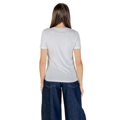 Nur zweifarbiges Baumwoll-T-Shirt