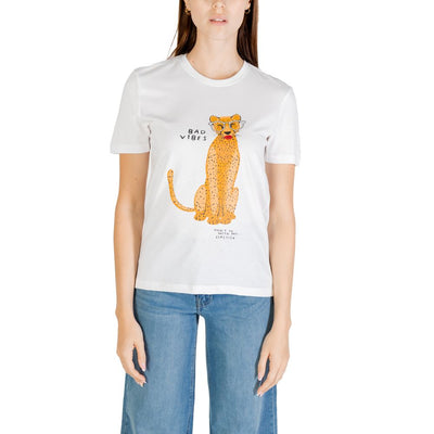 Nur weißes Bio-Baumwoll-T-Shirt