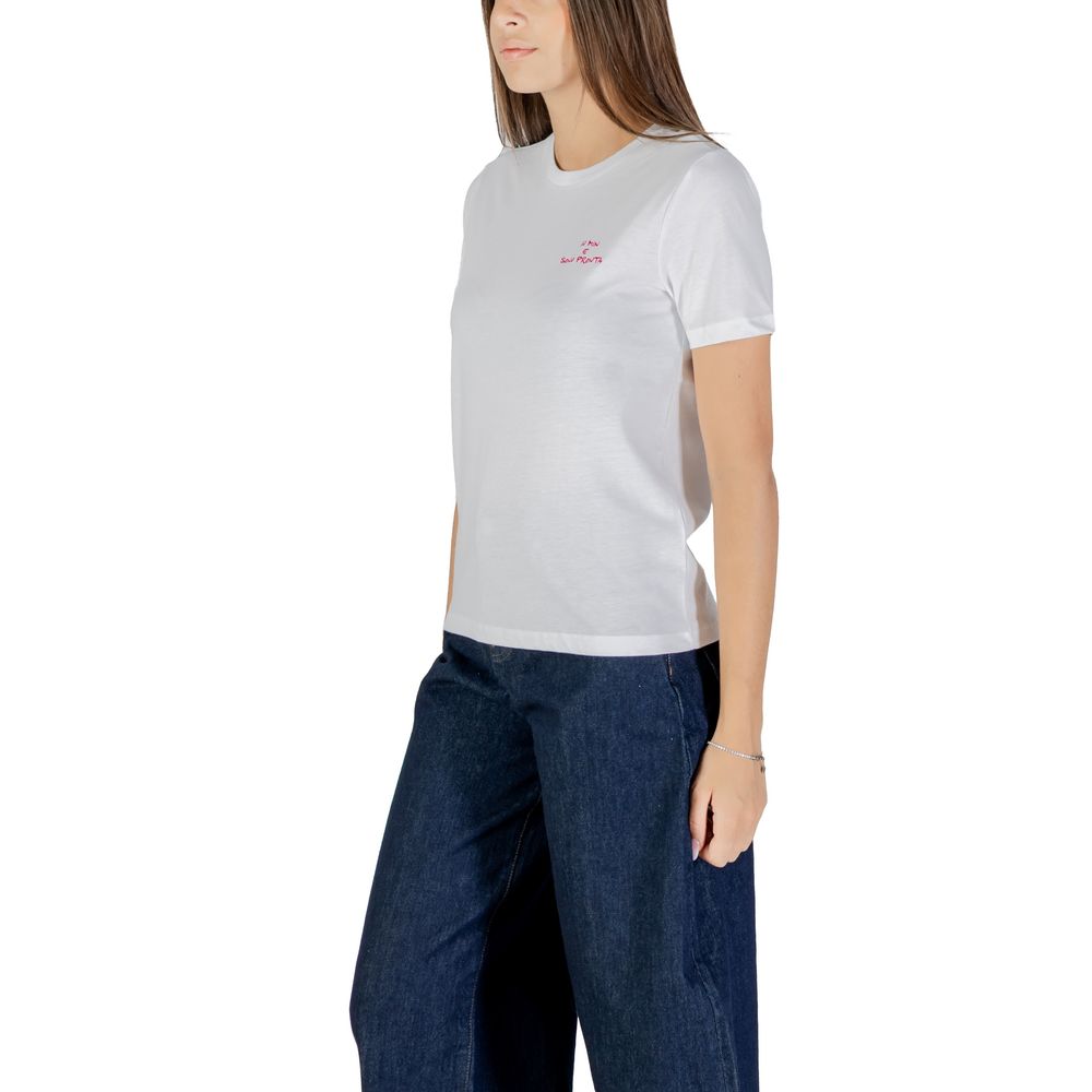 Nur rosa Baumwoll-T-Shirt