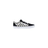 Vans Black And White Fabric Low Top Sneakers