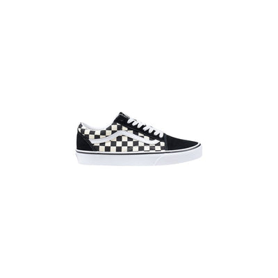 Vans Black And White Fabric Low Top Sneakers