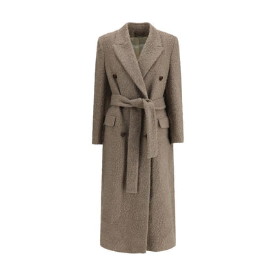 Golden Goose Beige Fleece Wool Coat