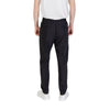 Gianni Lupo Black Polyester Casual Pants