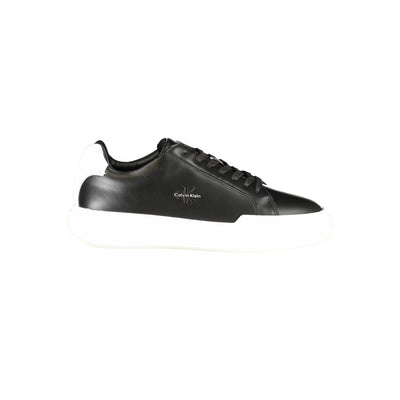 Calvin Klein Black Leather Men Sneaker