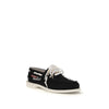 Dsquared² Black Cotton Slip-On Loafers