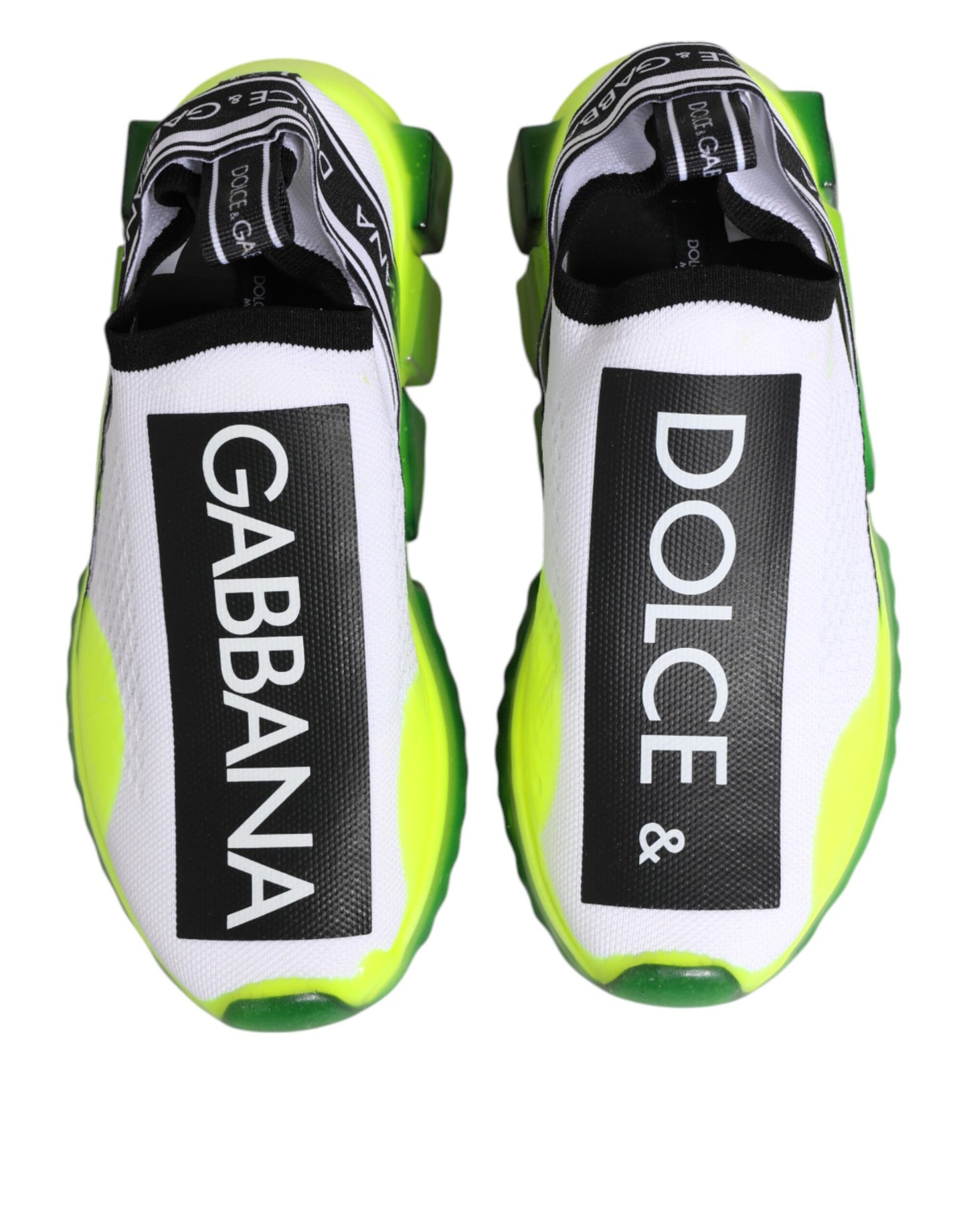 Dolce &amp; Gabbana – Sorrento – Slipper-Sneaker in Schwarz und Weiß