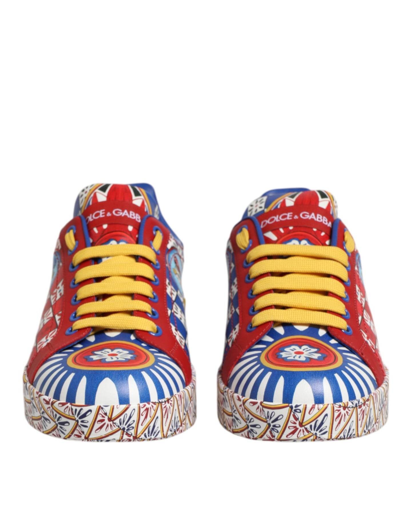 Dolce &amp; Gabbana Portofino Carretto Sneaker aus bedrucktem Leder