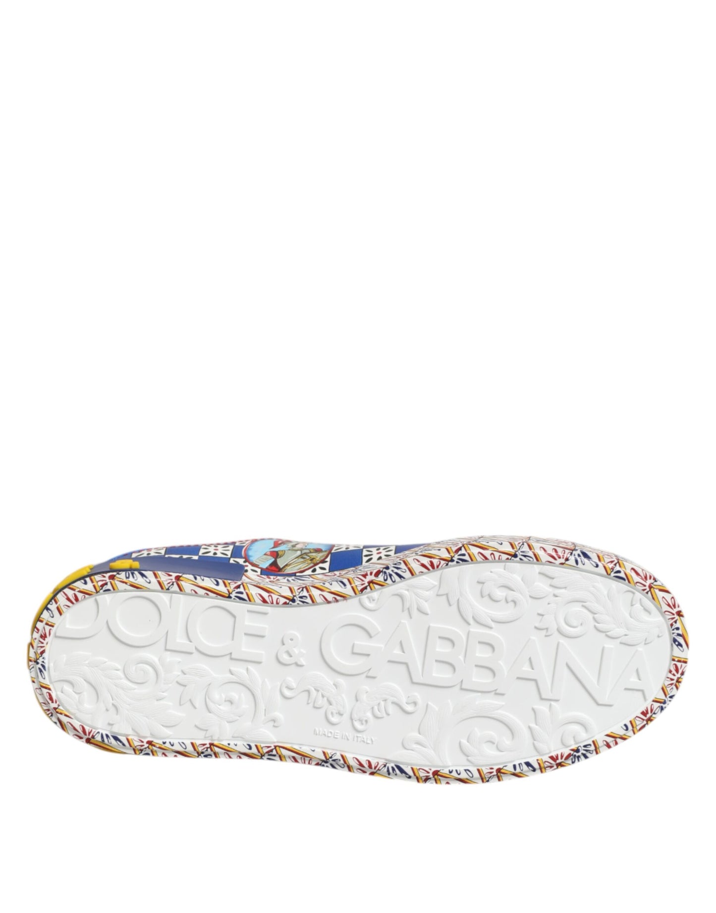 Dolce &amp; Gabbana Portofino Carretto Sneaker aus bedrucktem Leder