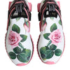 Dolce &amp; Gabbana Sorrento Sneakers mit weißem Rosenprint