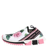 Dolce &amp; Gabbana Sorrento Sneakers mit weißem Rosenprint