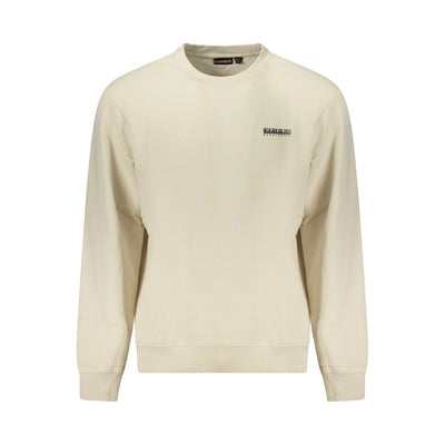 Napapijri Beige Cotton Men Sweatshirt