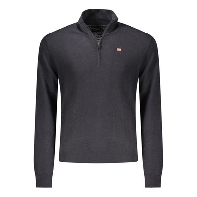 Napapijri Black Wool Mens Sweater