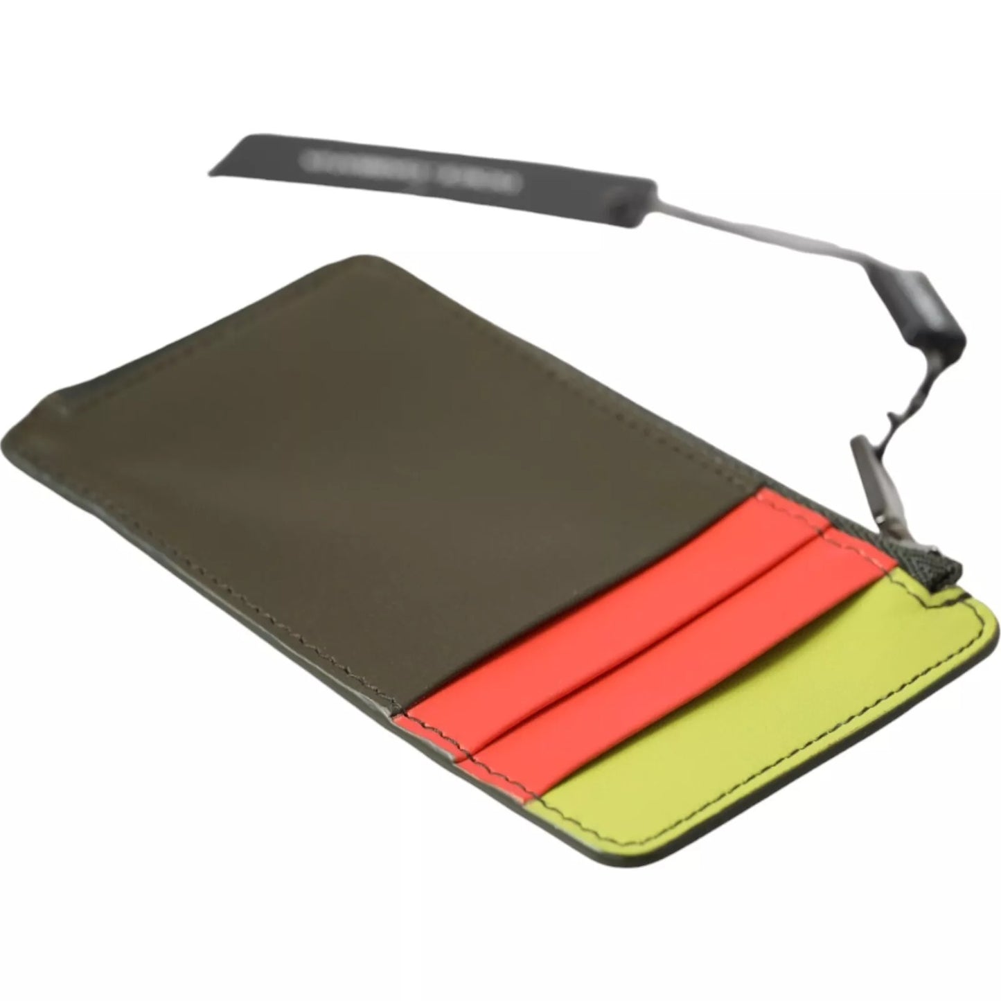 Dolce &amp; Gabbana Geldbörse mit Logo-Kartenetui aus mehrfarbigem Kalbsleder für Damen