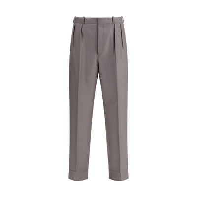 Margiela Bicolor Fleece Wool Dress Pants
