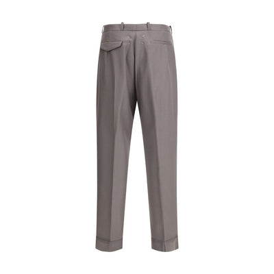 Margiela Bicolor Fleece Wool Dress Pants