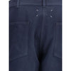 Margiela Blue Cotton Casual Pants