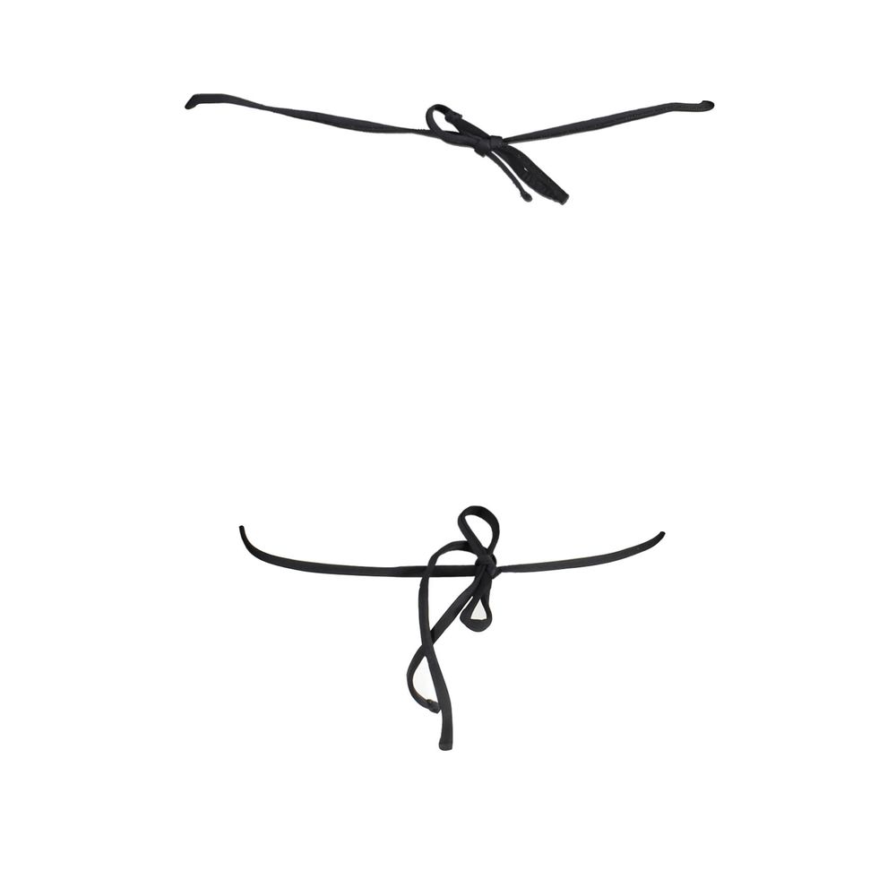 Karl Lagerfeld Badebekleidung aus schwarzem Elastan