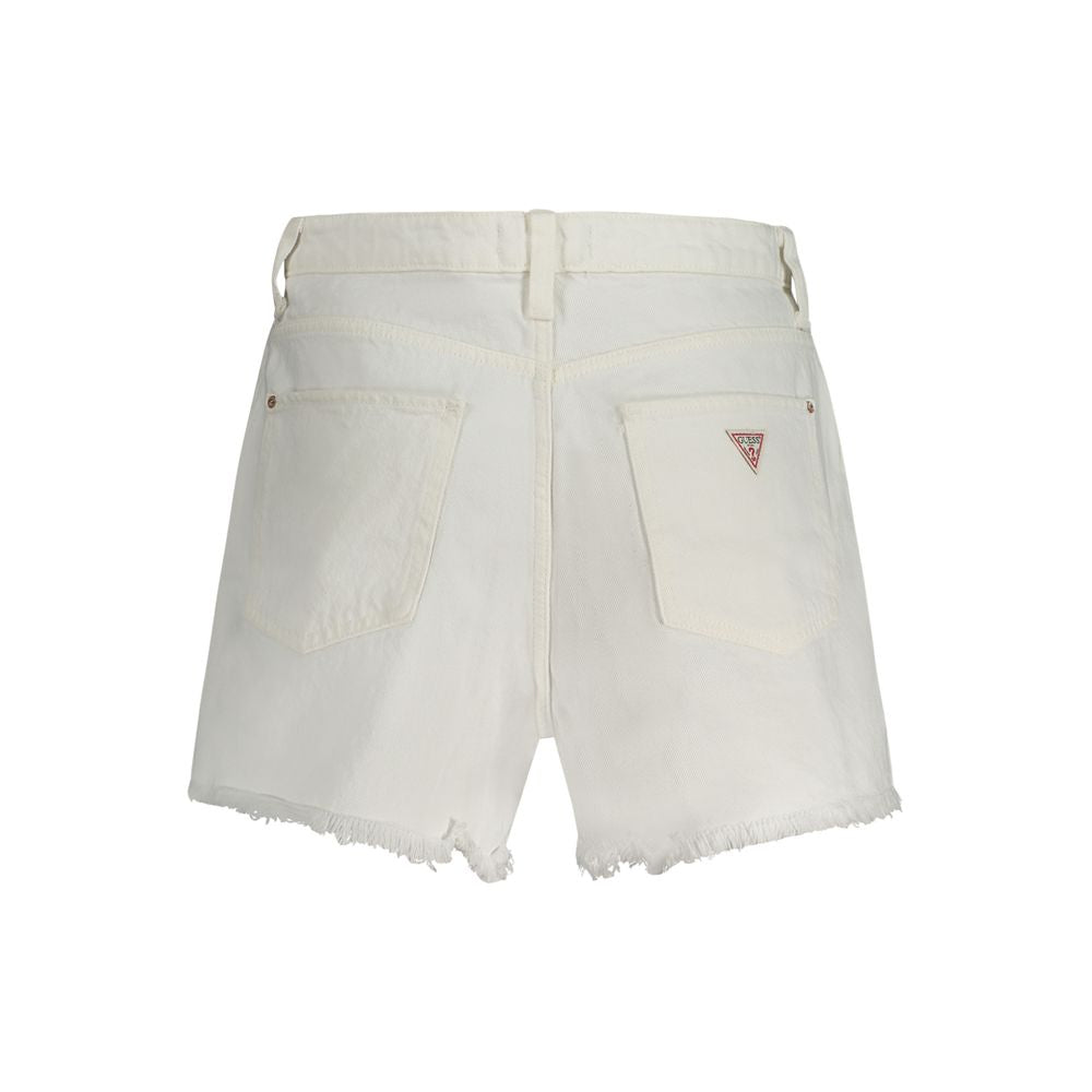 Guess Jeans White Cotton Women's Short