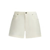 Guess Jeans Bianco Cotton Women Short