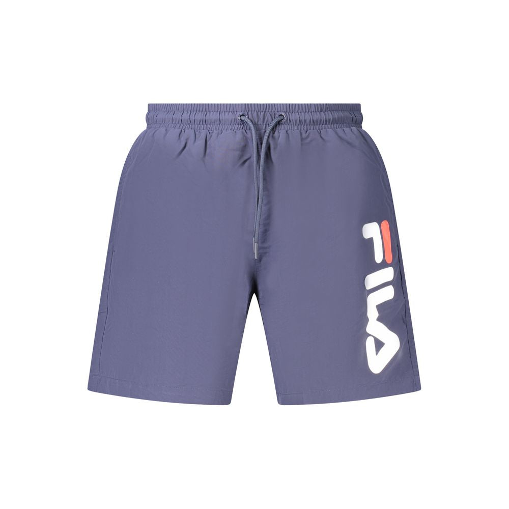 Fila Blu Poliammide Mens Swim Boxer