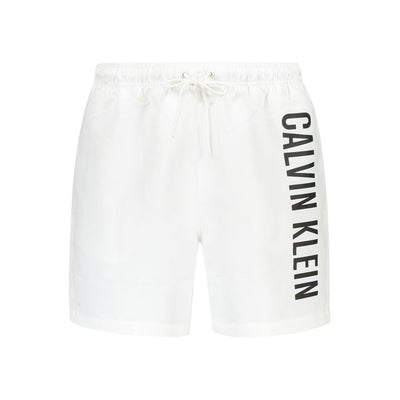 Calvin Klein Bianco Polyester Men's Swim Boxer